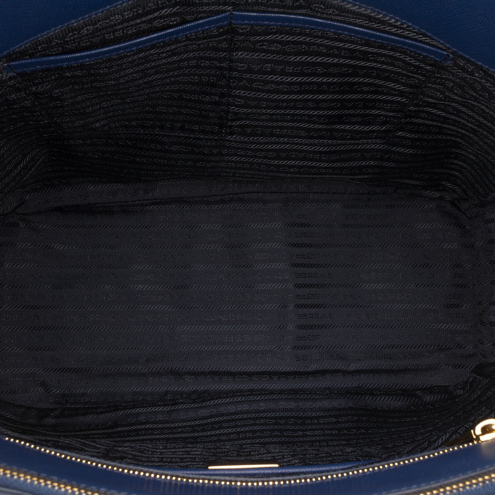 Pre-Loved Prada Large Saffiano Lux Galleria Double Zip Satchel - Picture 4 of 12